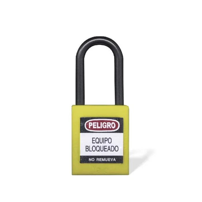 Candado Gancho Nylon Amarillo B