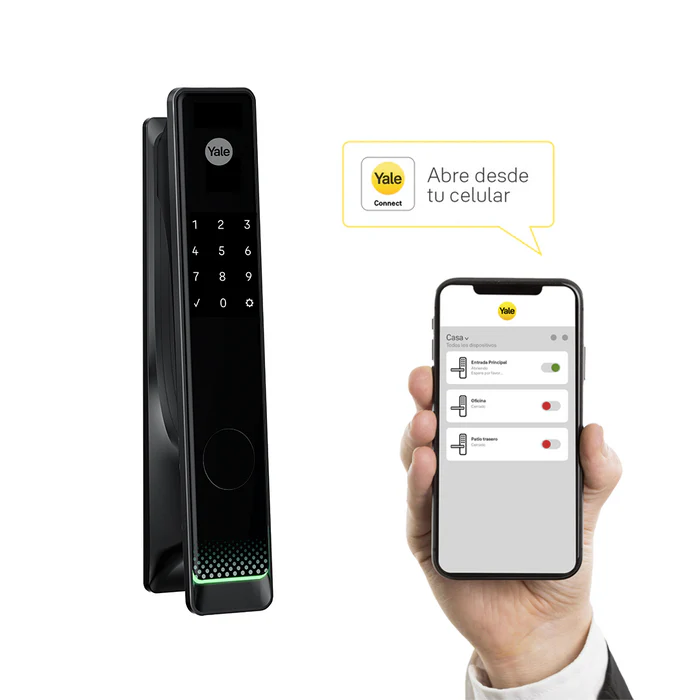 Cerradura Digital de Embutir Gemini + Módulo para abrir desde el celular